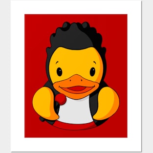 Rock Band Singer Rubber Duck Posters and Art